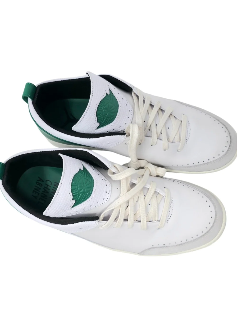 Jordan 2 Retro Low SE Nina Chanel Abney White Malachite Women's 9.5 NWOB